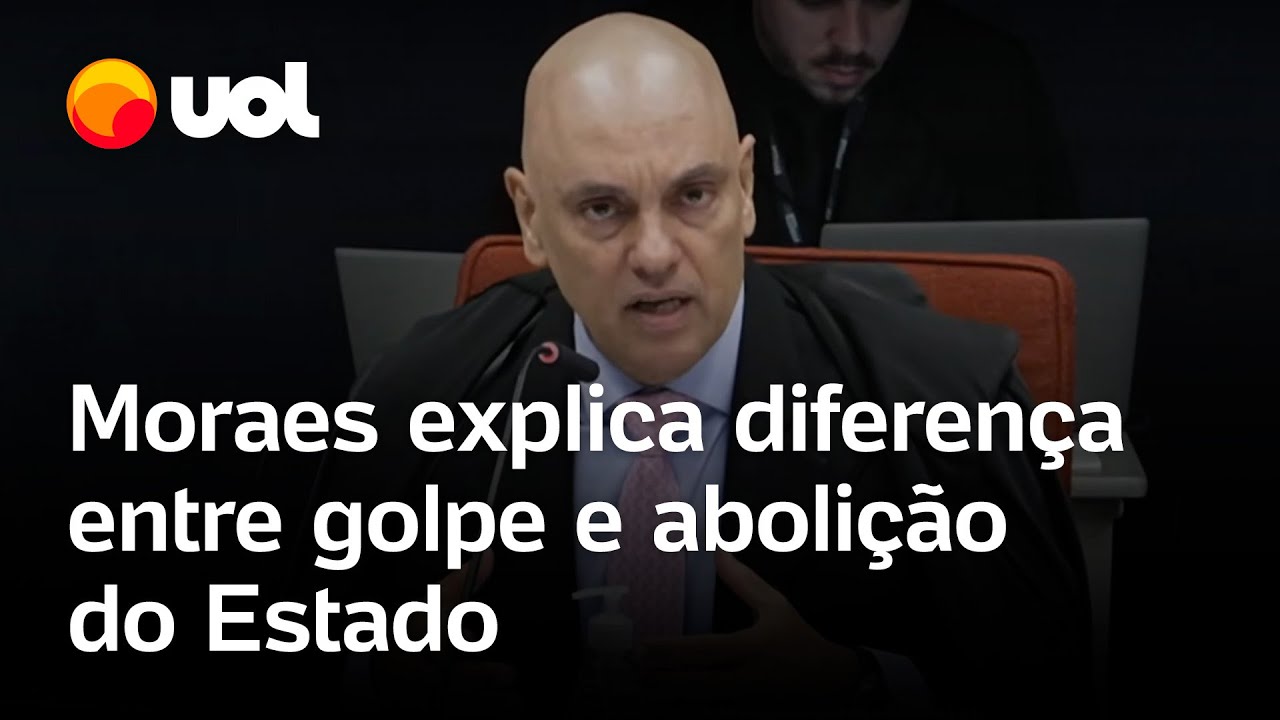 Moraes explica diferença entre tentativa de golpe e abolição do Estado Democrático de Direito