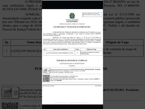 #TRF2 ES AJAJ - NOMEAÇÃO NEGROS#