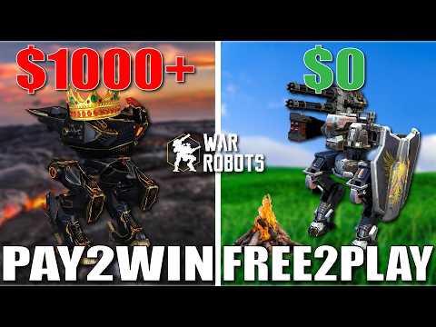 $1000 Account VS. $0 Account In The Most Pay To Win Game (War Robots)