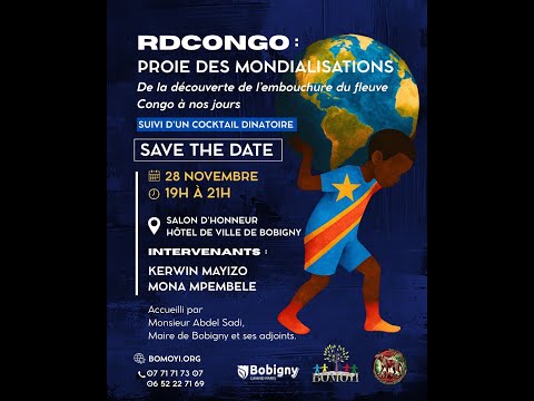 Conférence du 28/11/25, Bobigny: RdCongo proie des mondialisations, Kerwin Mayizo et Mona Pembele.
