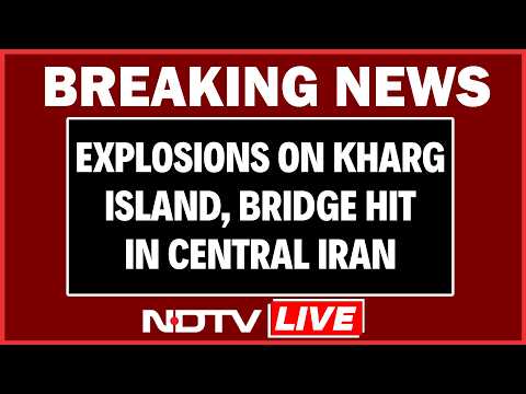 Kharg Island Bombed | Explosions On Strategic Kharg Island, Bridge Hit In Central Iran