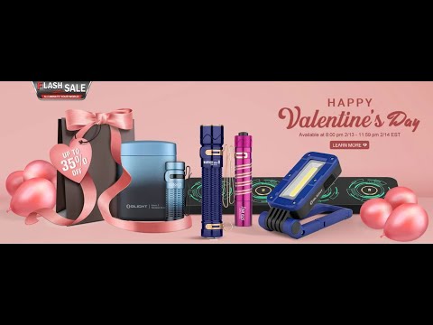 Olight Valentine 35% off Flash Sale Feb 13 14