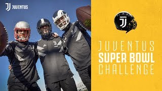 SUPER BOWL CHALLENGE | Juventus players fun battle for the championship ⚽ x 🏈?
