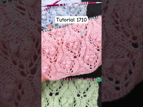 👉 ✨ PUNTO CALADO ROMBOS con MOTA 💎 Tejido a Dos Agujas #Shorts