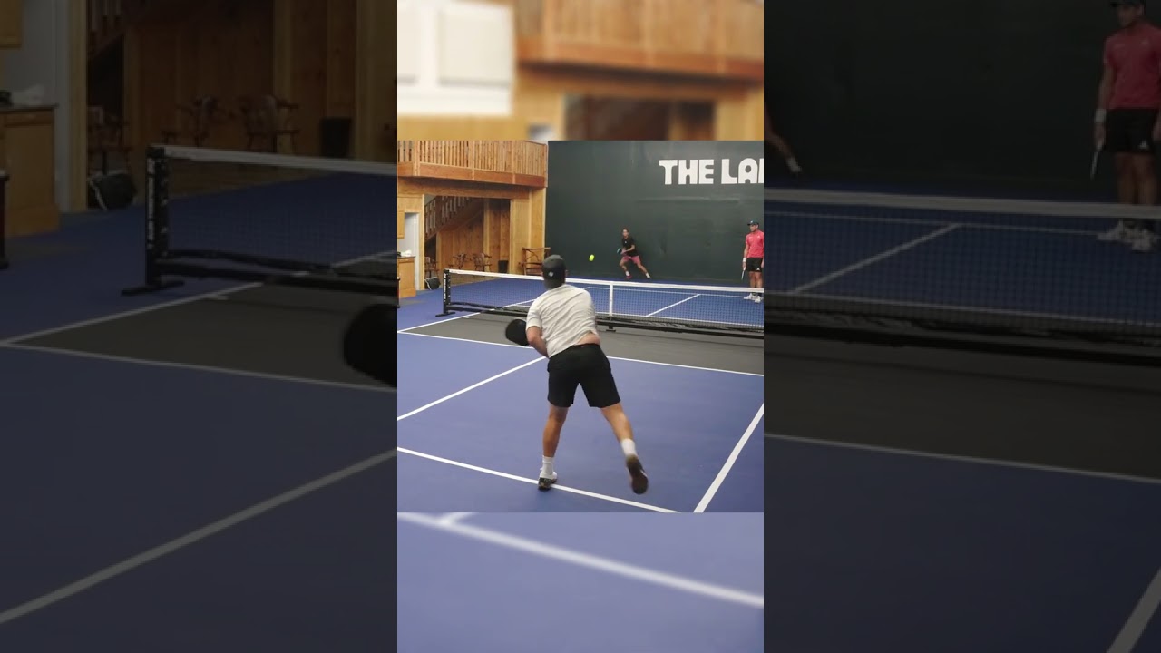 This was crazy 🙈⁠ #pickleball #athlete #sports #explore #shorts