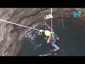 Watch: Man risks life for cobra in 60-feet well