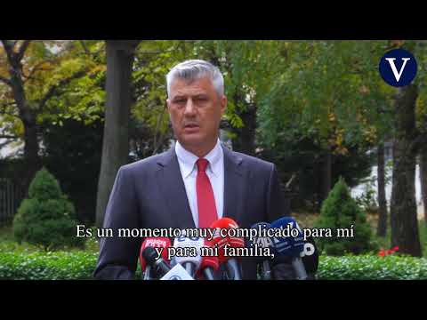 Dimite el presidente de Kosovo tras confirmarse la acusación de crímenes de guerra