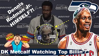 WOAH: Seattle Seahawks Star WR DK Metcalf watches Top Billin'?!