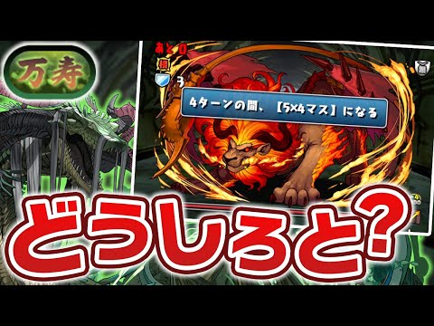【万寿チャレンジ】初見からの新ギミックにより木属性終了のお知らせ。【パズドラ】