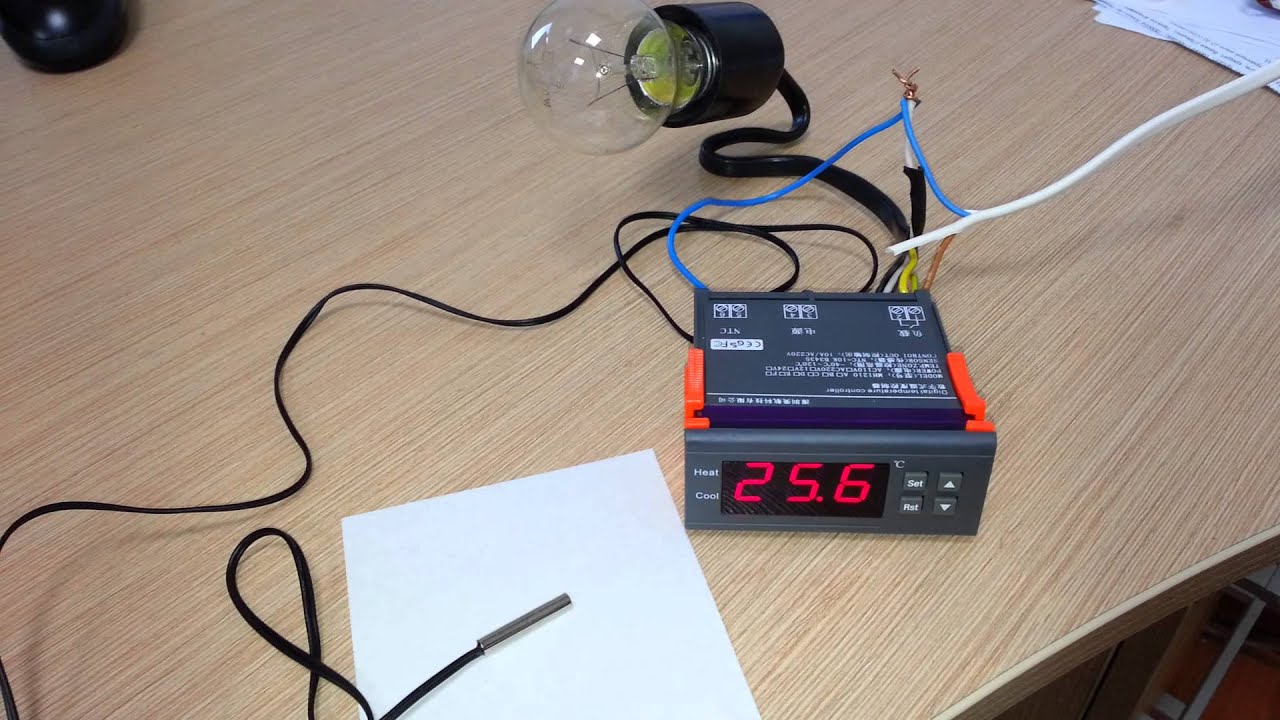 Digital Temperature Controller MH 1210 A - YouTube pid controller wiring diagram thermostat 