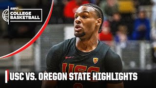 Bronny James SEASON-HIGH 15 PTS: USC Trojans vs. Oregon State Beavers | ESPN College Basketball
