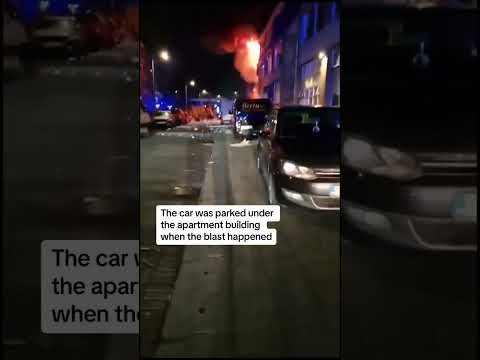 Moments after explosion in Rotterdam