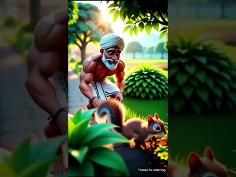 The Gardener and the Squirrel 🌸🐿️ | Heart Touching Moral Story | Whispering Woods | Hindi Animation