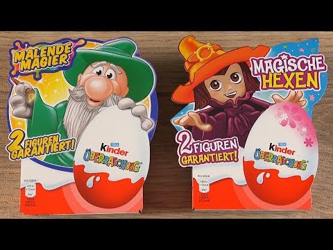 Kinder Überraschung ✪ Malende Magier ✪ Magische Hexen ✪ EsKannSammeln
