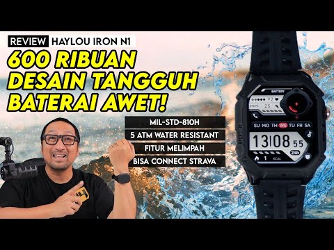 Smartwatch 600 Ribuan, Tangguh, Baterai Super Awet 3 Minggu! REVIEW Haylou IRON N1