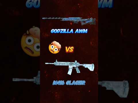 Godzilla AWM vs M416 Glacier ❄️🔥 #pubgmobile #pubg #shorts