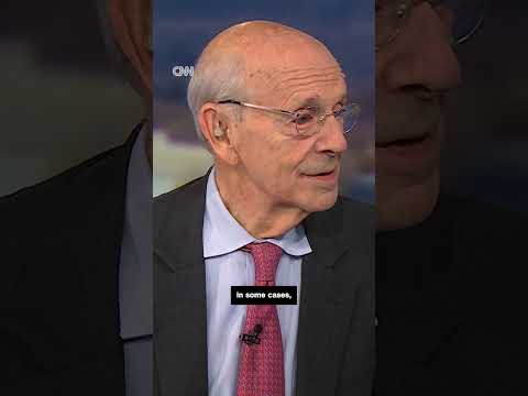 Justice Breyers reacts to Chief Justice Roberts' statement