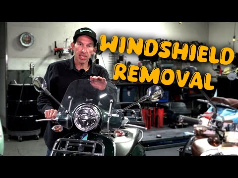 How to Remove a Vespa Original Windshield from a GTS or Primavera