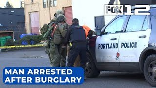 Man arrested after tactical teams respond to burglary in SE Portland