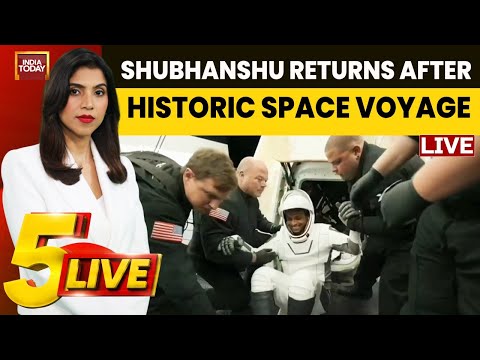 5Live With Suyesha Savant: Shubhanshu's Journey To Space Station Ends | ISRO Chief Exclusive