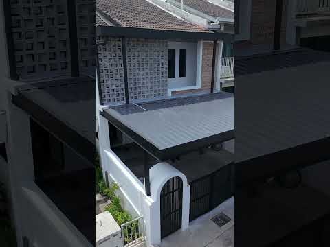 AWNING C PURLIN : Nampak Eksklusif dan Mewah kene pulak combine bata Merah + Vent Block ❤️❤️❤️