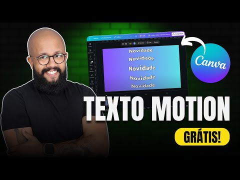 NOVIDADE - TEXTO MOTION no Canva Grátis com só um clique! (MUITO ÚTIL)