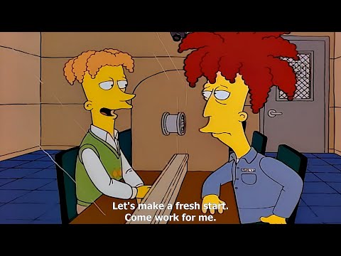 Sideshow Bob is released from prison, reunites with his brother Cecil
