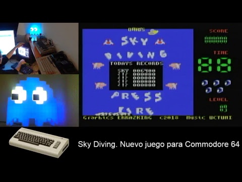 Sky Diving: Nuevo juego para Commodore 64