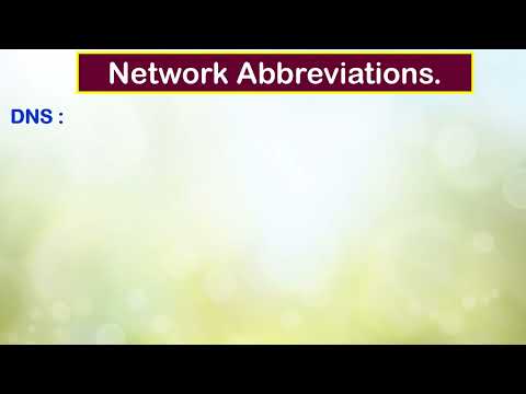 Network Architecture Abbreviations #youtubeshorts