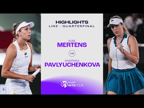 Elise Mertens vs. Anastasia Pavlyuchenkova | 2024 Linz Quarterfinal | WTA Match Highlights