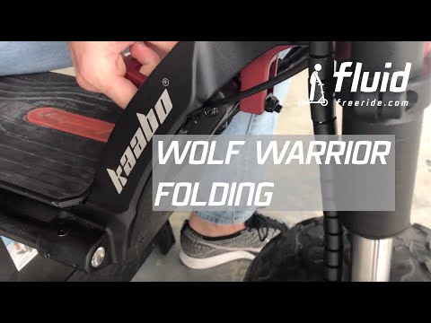 Kaabo Wolf Warrior electric scooter folding mechanism: How to adjust and maintain for a stable ride.
