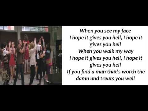 Gives You Hell Lyrics Glee by Rachel