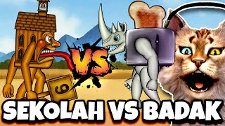 LA ESOK SEKOLAH VS RHINO TOASTERINO !! 🙀 -  Anomali Brainrot Indonesia
