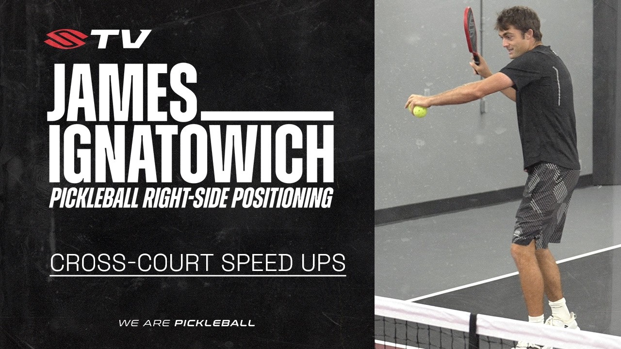 Cross-Court Speed-Up Shot: Pickleball Right-Side Positioning