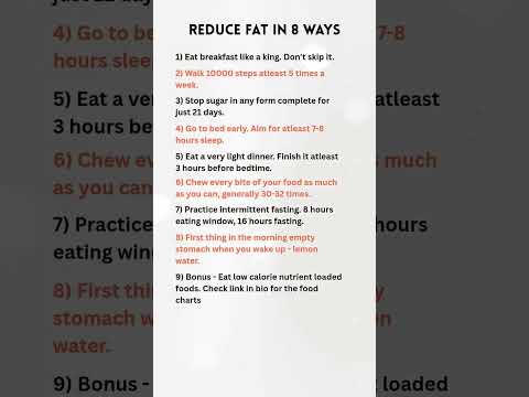 "8 Simple Ways to Burn Fat Faster"