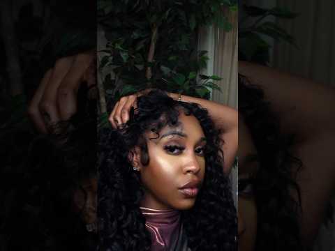 Quick weave! Do my hair with me. 🖤 #hairstyles #quickweave #curlyhairideas