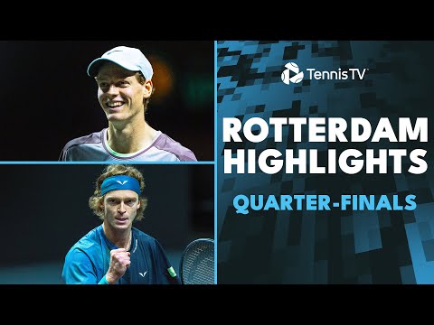 Sinner Takes On Raonic; Rublev, Dimitrov & More | Rotterdam 2024 Quarter-Finals Highlights