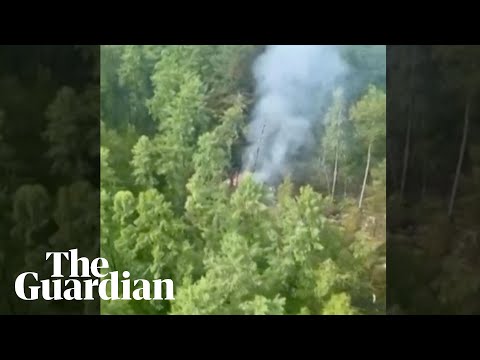 Helicopter shows site after Russian plane crash in far east