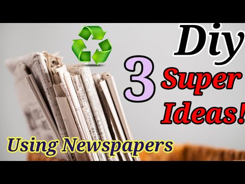 Super Genius Top 3 newspaper craft ideas | easy paper craft diy