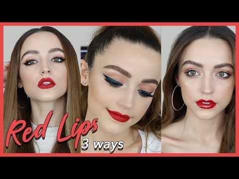 3 EASY MAKEUP LOOKS TO PAIR WITH RED LIPSTICK!