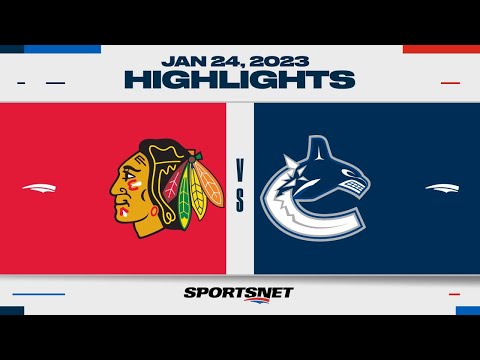 NHL Highlights | Blackhawks vs. Canucks - January 24, 2023