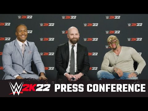 Conférence de presse WWE 2k22 avec Rey Mysterio