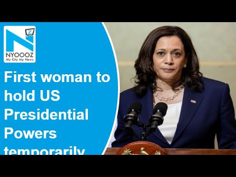 Kamala Harris becomes first female US president for 90 minutes
