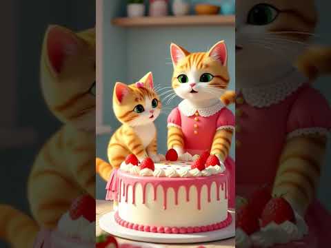 Mommy Birthday party #DreamScreenAI Happy birthday to you 🎂🥳#happybirthday #shortsfeed #cat #shorts