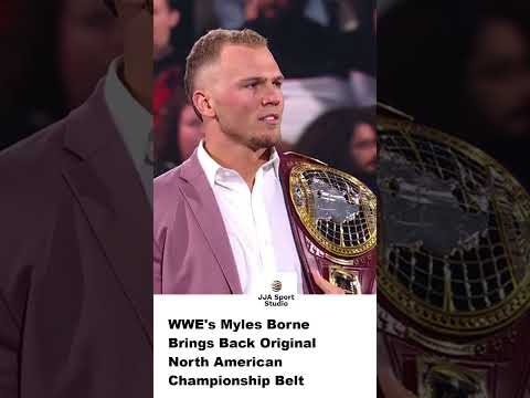 WWE's Myles Borne Brings Back Original North American Championship Belt
