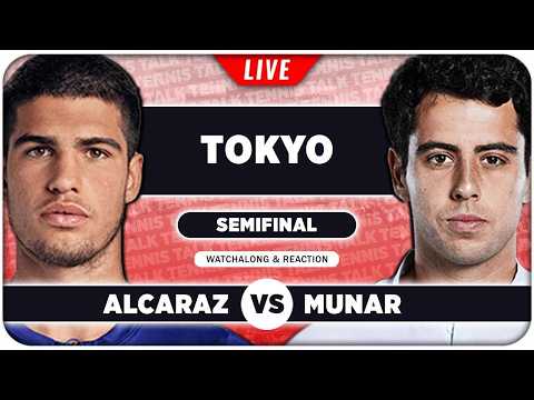 ALCARAZ vs MUNAR • <strong>ATP</strong> Tokyo 2026 SF • LIVE Tennis Watchalong