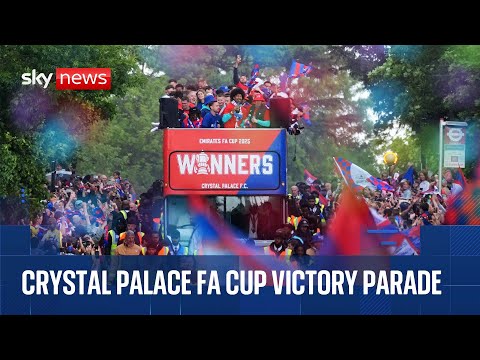 Crystal Palace celebrate FA Cup win