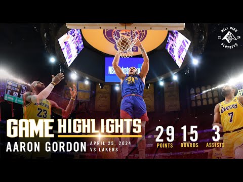Aaron Gordon Full Game Three Highlights vs. Lakers 🎥