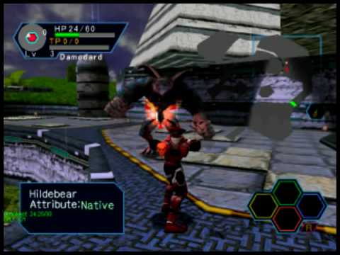 PSO Ver.1 on Chankast [Dreamcast emulator]