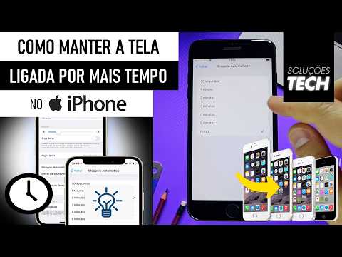 Como Manter a TELA LIGADA por mais TEMPO no iPhone ANTIGO (ATUALIZADO)